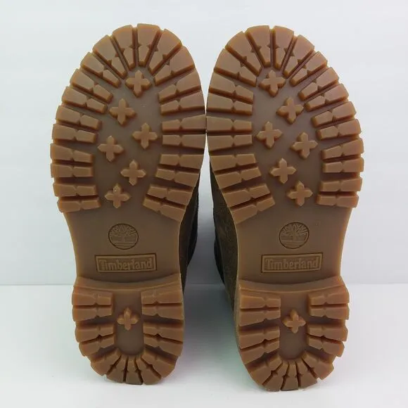 Timberland 6&quot; Premium Womens Size 6.5 Brown Gray Leather Suede Boots A19C2