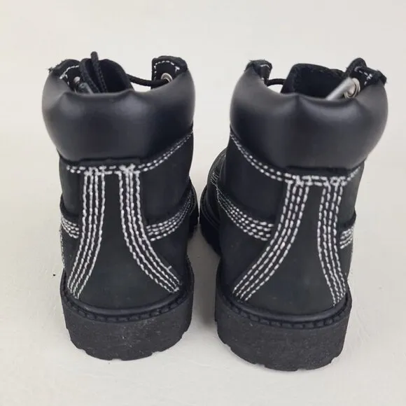 Timberland 6In Premium P&amp;G TODDLER Boots Outdoors Black Leather