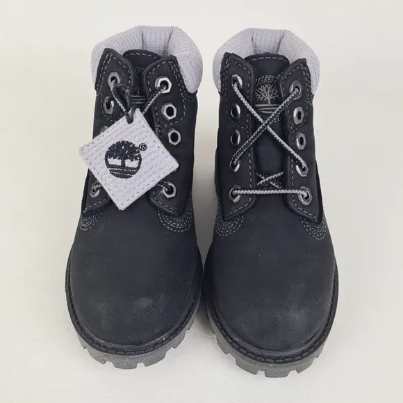 Timberland 6In Premium Thrml TODDLER Boots Outdoors Black Leather