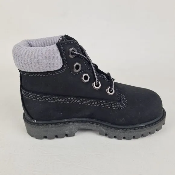Timberland 6In Premium Thrml TODDLER Boots Outdoors Black Leather