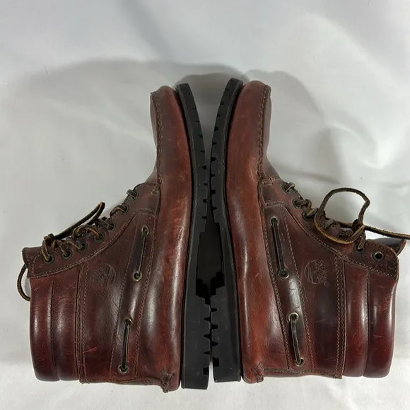 Timberland 7 Eye Chukka Brown Leather Boots