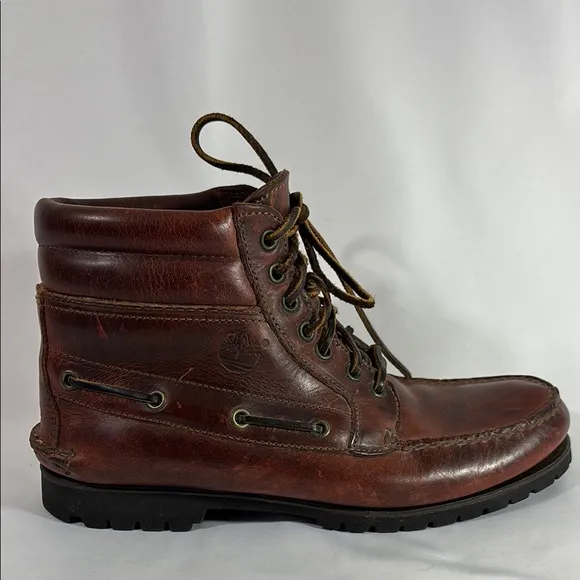 Timberland 7 Eye Chukka Brown Leather Boots