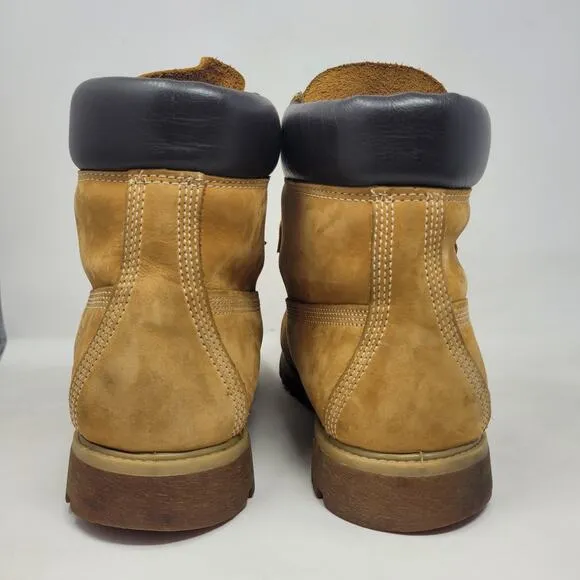 Timberland Boots 13M Wheat Nubuck 10061 6&quot; Premium Waterproof Workwear Classic