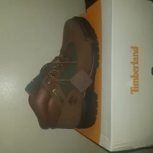 Timberland Brown and Green Men's Boots