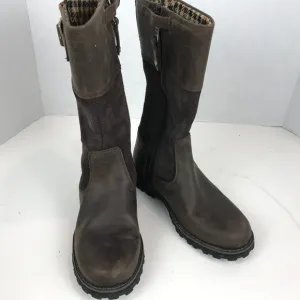 Timberland brown leather boots Youth US 1.5 EU 33
