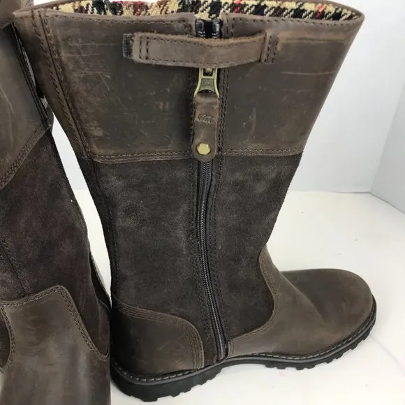 Timberland brown leather boots Youth US 1.5 EU 33