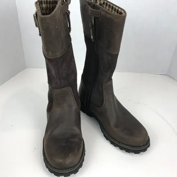 Timberland brown leather boots Youth US 1.5 EU 33