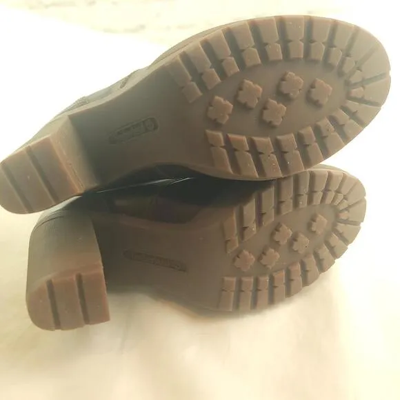 Timberland Brown Leather Size 7.5 Heeled Boots