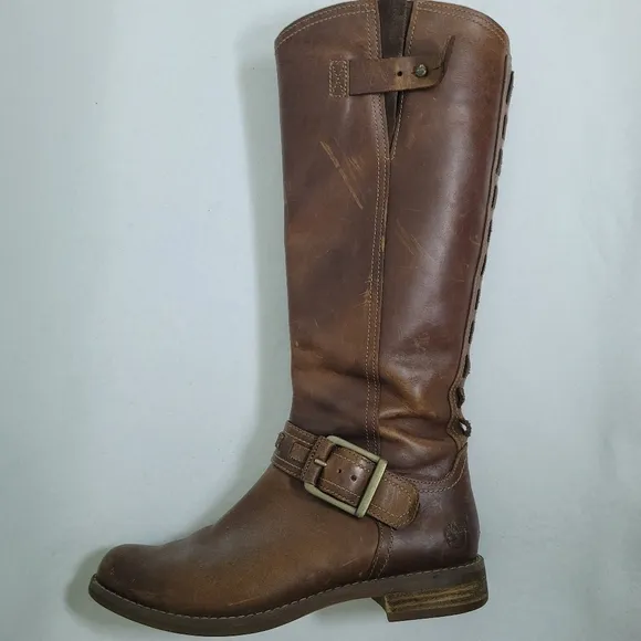 Timberland Brown Savin Hill Leather Boots Size 7