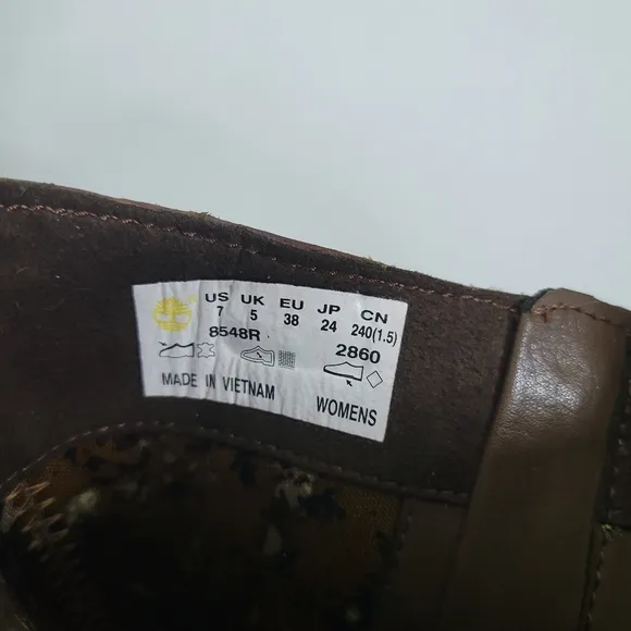 Timberland Brown Savin Hill Leather Boots Size 7