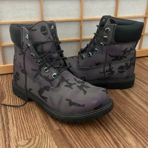 Timberland Classic 6” Premium Boots Iridescent Camo Gray Purple