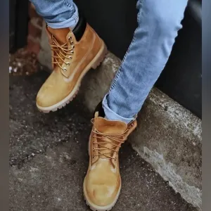 Timberland Classic Signature Boots Mens sz 5.5