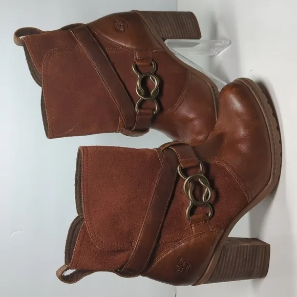 Timberland Dennett slip on Ortholite ankle boots woman's size 7 EU 38
