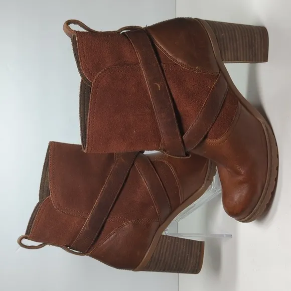 Timberland Dennett slip on Ortholite ankle boots woman's size 7 EU 38