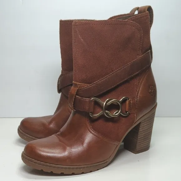 Timberland Dennett slip on Ortholite ankle boots woman's size 7 EU 38