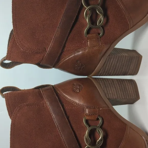 Timberland Dennett slip on Ortholite ankle boots woman's size 7 EU 38