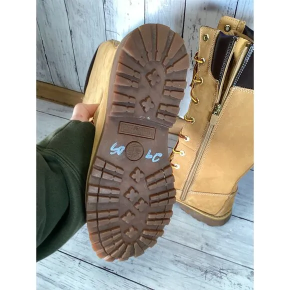 Timberland Girls Asphalt Trails Classic Tall Boots Wheat SIZE 5