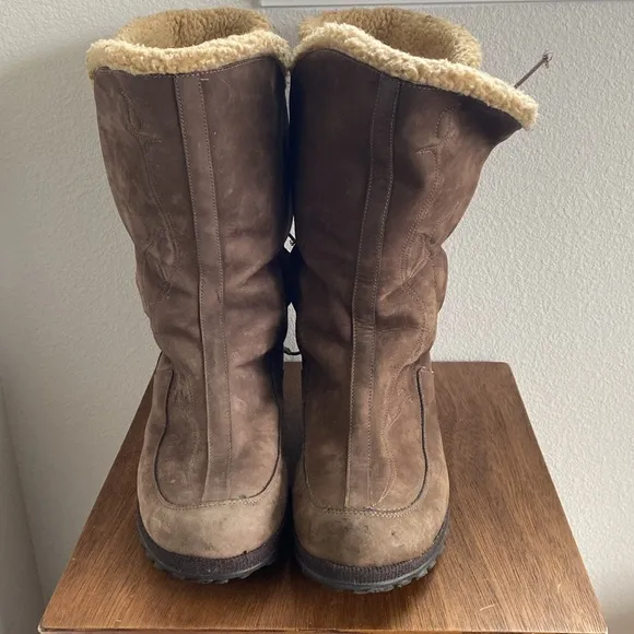 Timberland Leather 22615 Waterproof Brown Lined Snowboots, Women’s 10 M