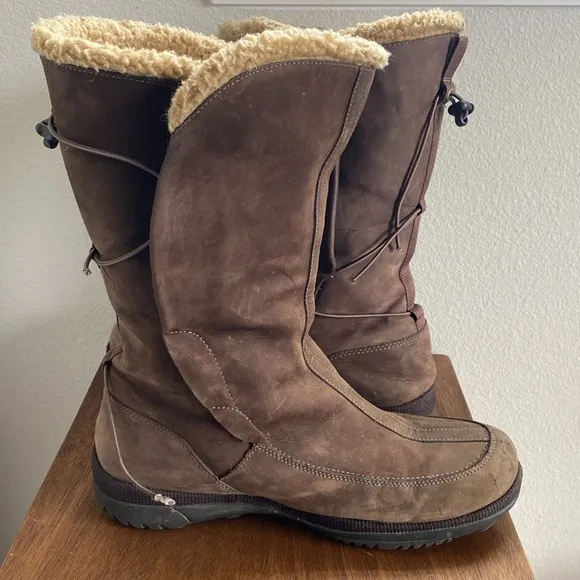 Timberland Leather 22615 Waterproof Brown Lined Snowboots, Women’s 10 M