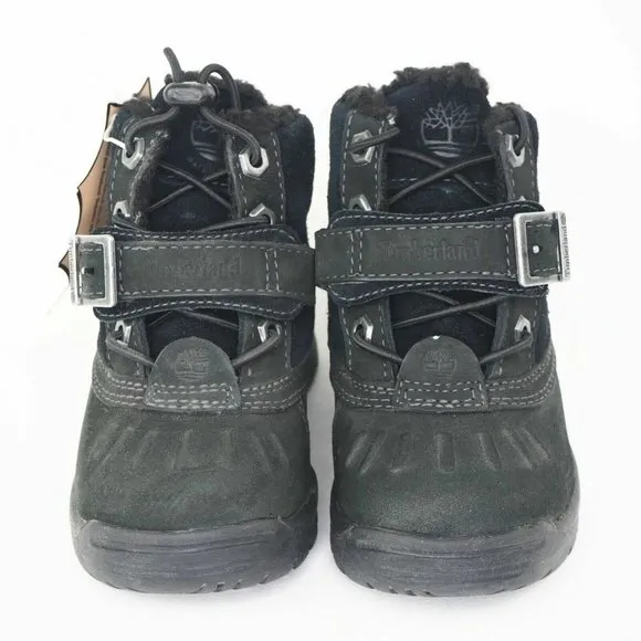 Timberland Mallard Winter TODDLERS Boots Snow Black Vintage Suede 91835 SZ 12