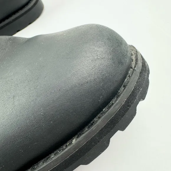 Timberland Men's Barenstenburg Black Leather Slip On Ankle Chelsea Boots Size 12
