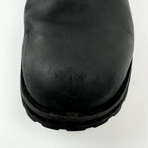 Timberland Men's Barenstenburg Black Leather Slip On Ankle Chelsea Boots Size 12