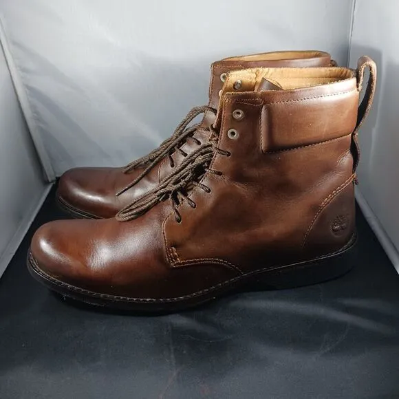 Timberland Men's Boots Size 11M Chukka Combat Brown Leather