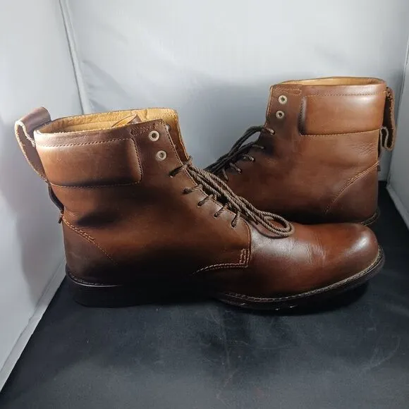 Timberland Men's Boots Size 11M Chukka Combat Brown Leather