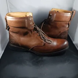 Timberland Men's Boots Size 11M Chukka Combat Brown Leather