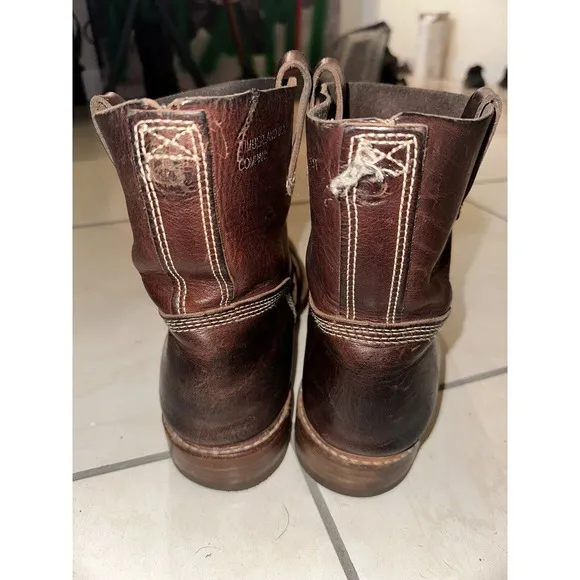 Timberland men’s leather Boots Men’s‎ Sz 12 Leather Work Cowboy Italian vintage