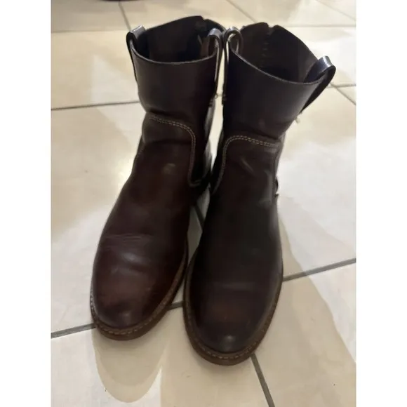Timberland men’s leather Boots Men’s‎ Sz 12 Leather Work Cowboy Italian vintage