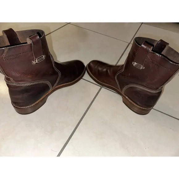 Timberland men’s leather Boots Men’s‎ Sz 12 Leather Work Cowboy Italian vintage