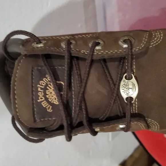 Timberland Nellie Brown Leather Boots Size 7