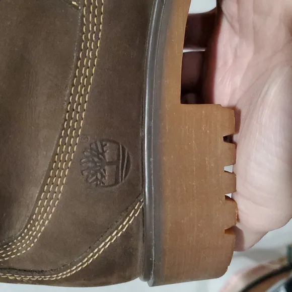 Timberland Nellie Brown Leather Boots Size 7