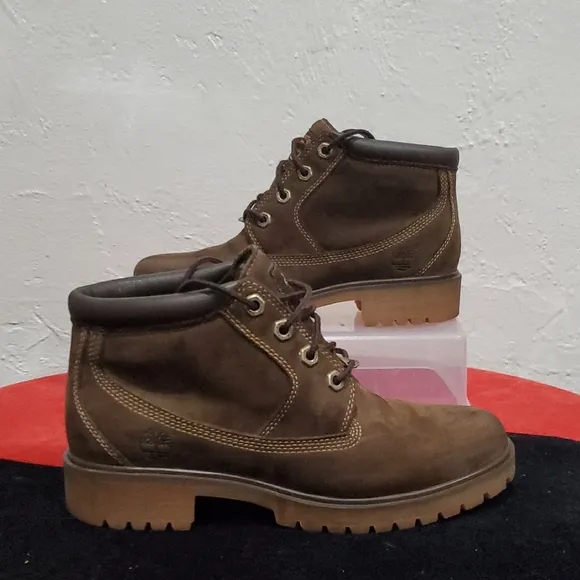 Timberland Nellie Brown Leather Boots Size 7