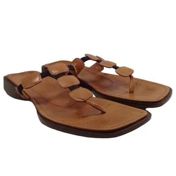 Timberland Smart Comfort System Women's Leather Thong Flat Sandals Size 11M