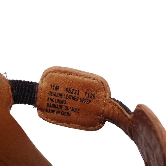 Timberland Smart Comfort System Women's Leather Thong Flat Sandals Size 11M
