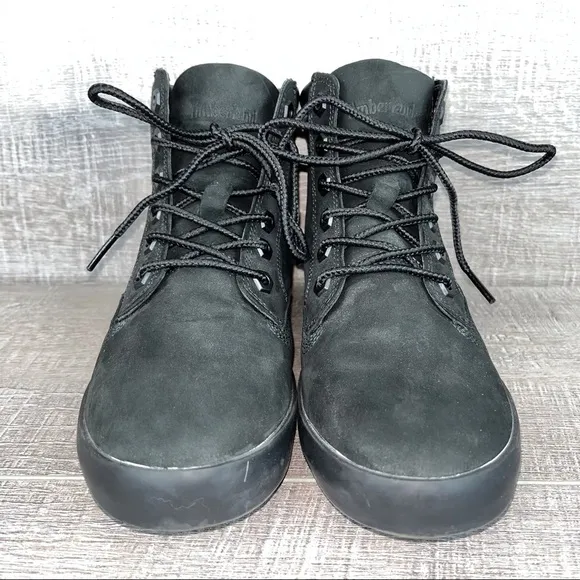 Timberland sz 6 dausette black suede sneaker boot