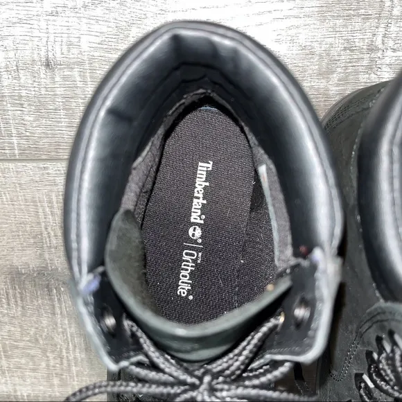 Timberland sz 6 dausette black suede sneaker boot