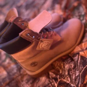 Timberland Tan and Black Rugged Boots
