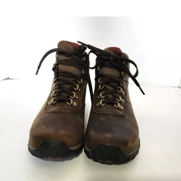 Timberland Women's Brown Leather Mid Waterproof Norwood Boots US 7.5