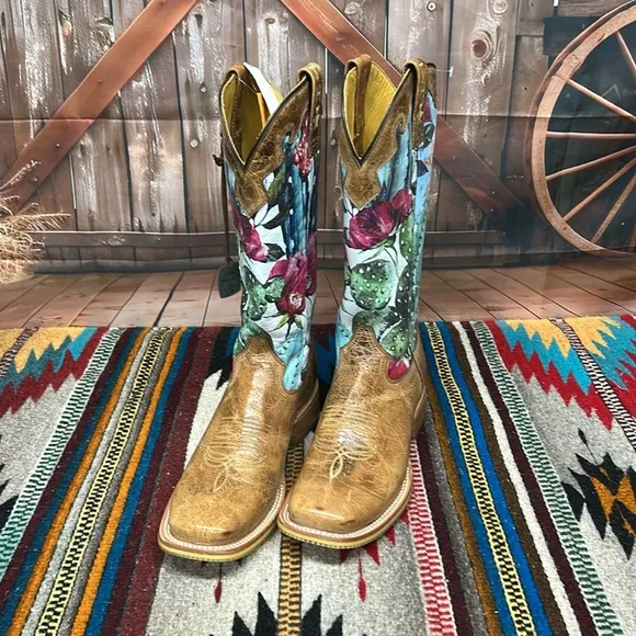 Tin Haul Cactilicious Square Toe Boots
