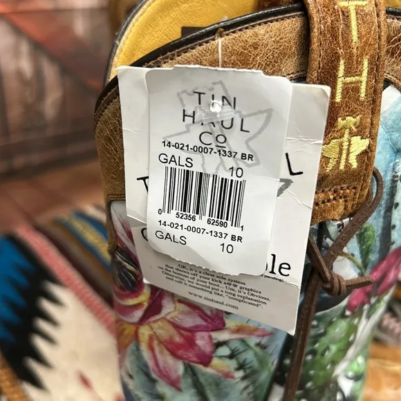 Tin Haul Cactilicious Square Toe Boots