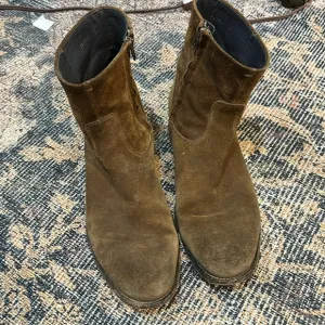 To Boot New York Adam Derrick Boots Mens 12 Muller Dark Brown Waxed Suede Zip