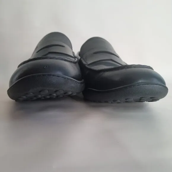 TOD'S Black Leather Penny Loafers Men’s Size US 13 Made in Italy