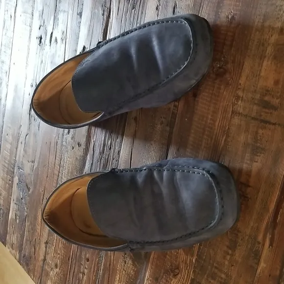 Tods Blue Leather Loafers