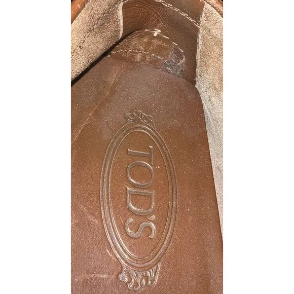 Tod’s City Gommino Brown Leather Driving Shoes Loafers Men’s US 8  UK 7/ Women’s
