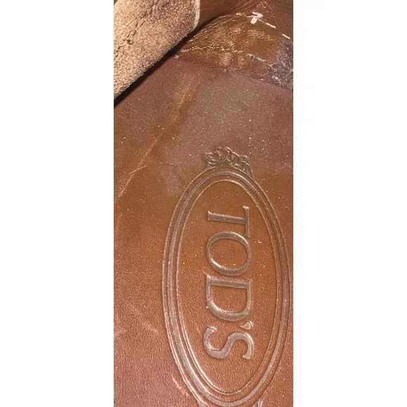 Tod’s City Gommino Brown Leather Driving Shoes Loafers Men’s US 8  UK 7/ Women’s