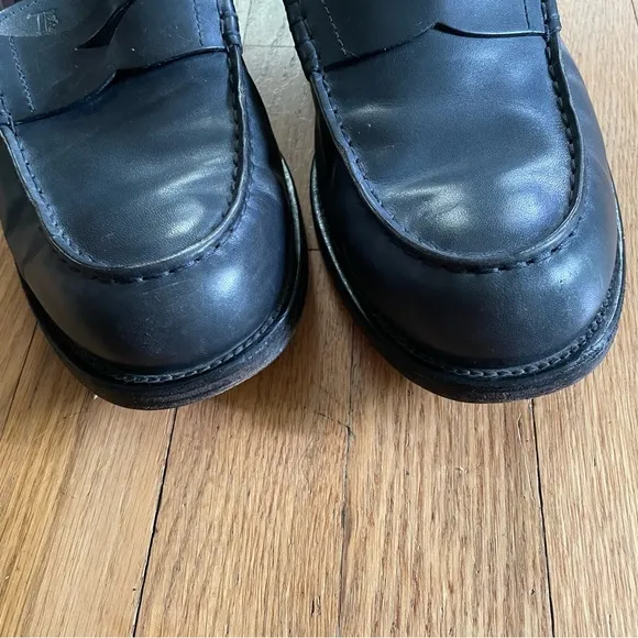 Tod's Leather Loafers | Dark Blue | Size 8.5