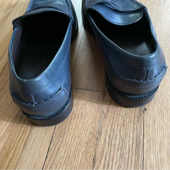 Tod's Leather Loafers | Dark Blue | Size 8.5